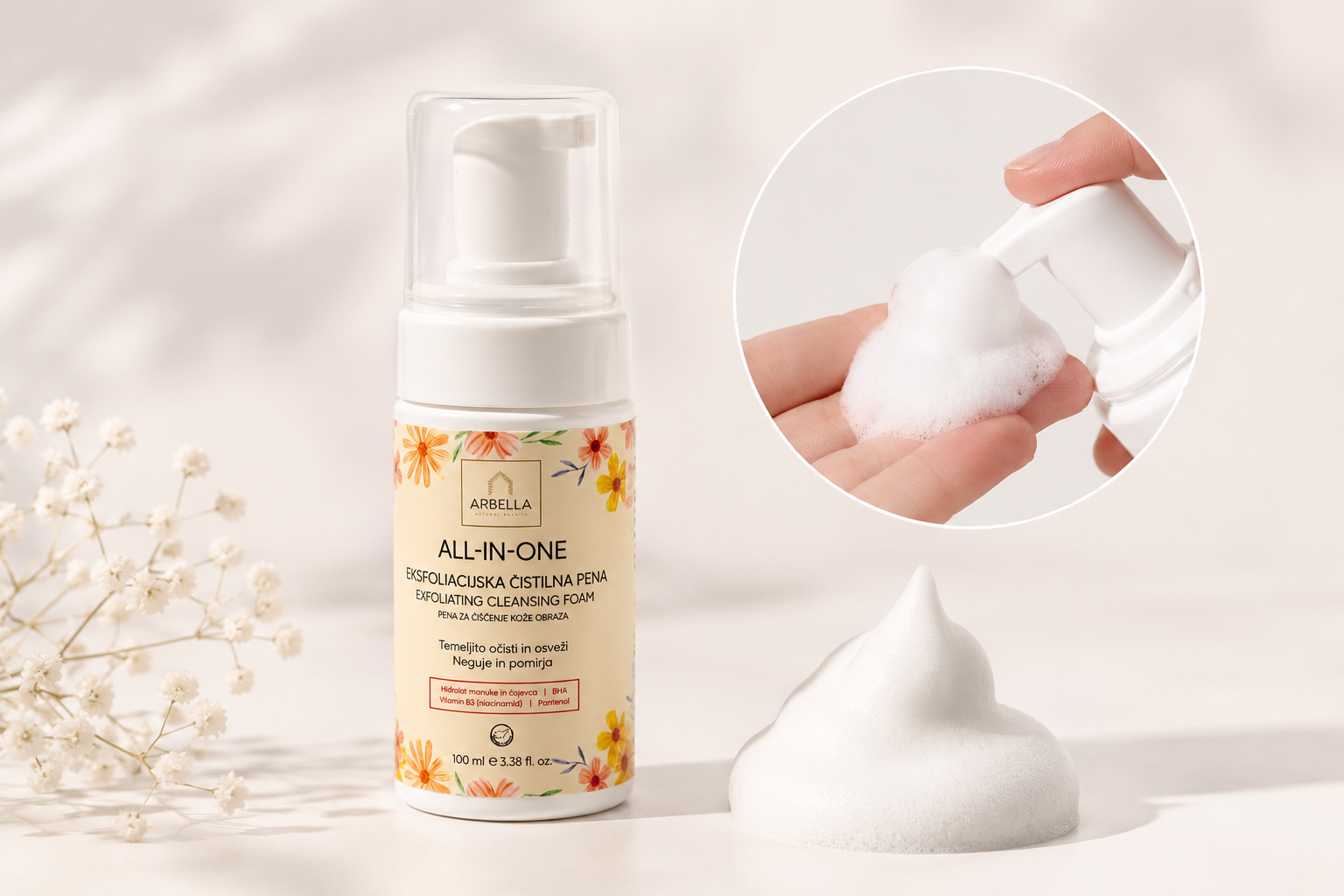 ALL-IN-ONE eksfoliacijska pena - slika 3